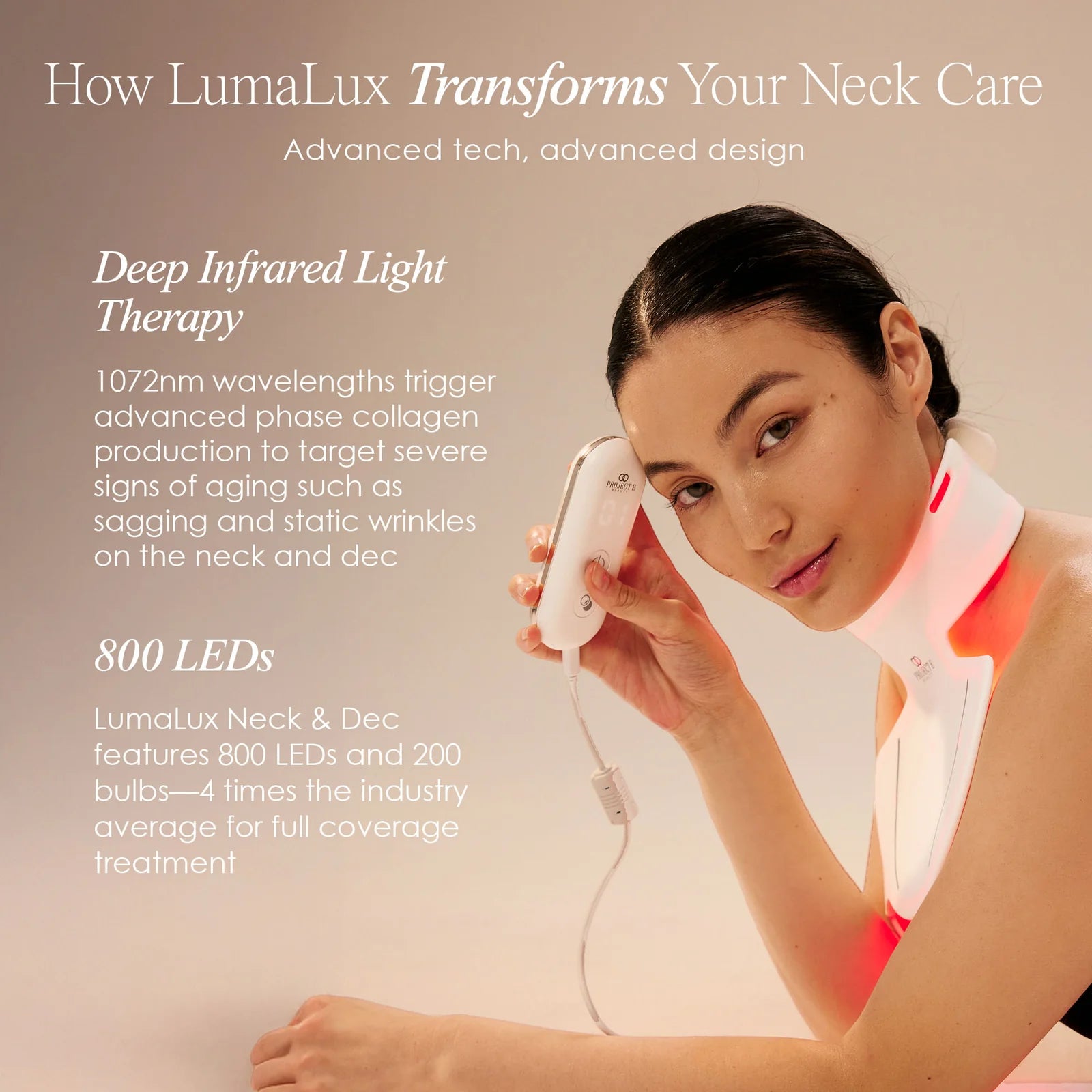 Pro LED Red Light Therapy Neck Mask