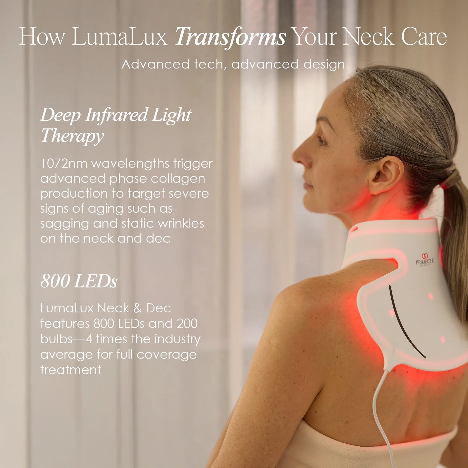 Pro LED Red Light Therapy Neck Mask