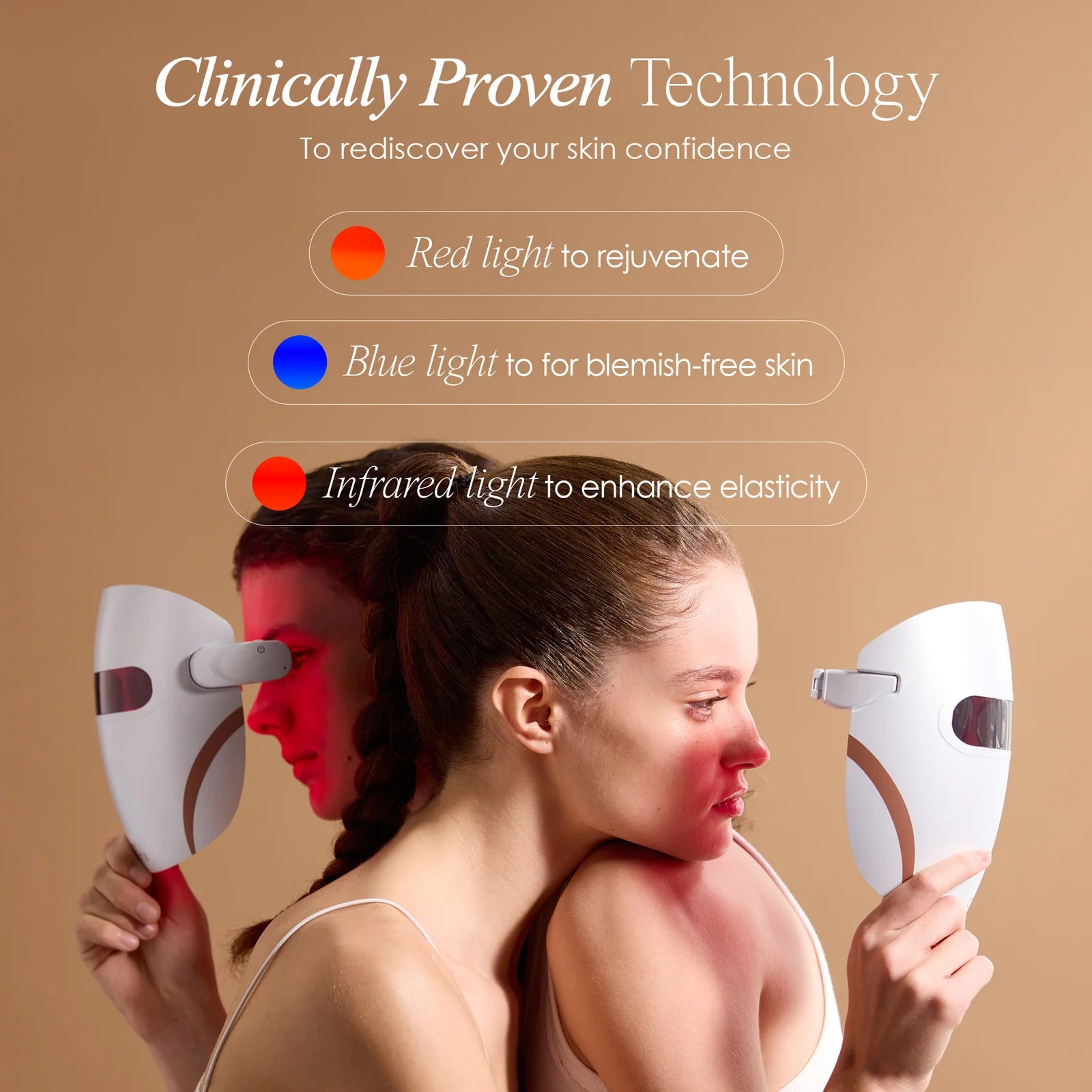 LED Red Light Therapy Face Mask